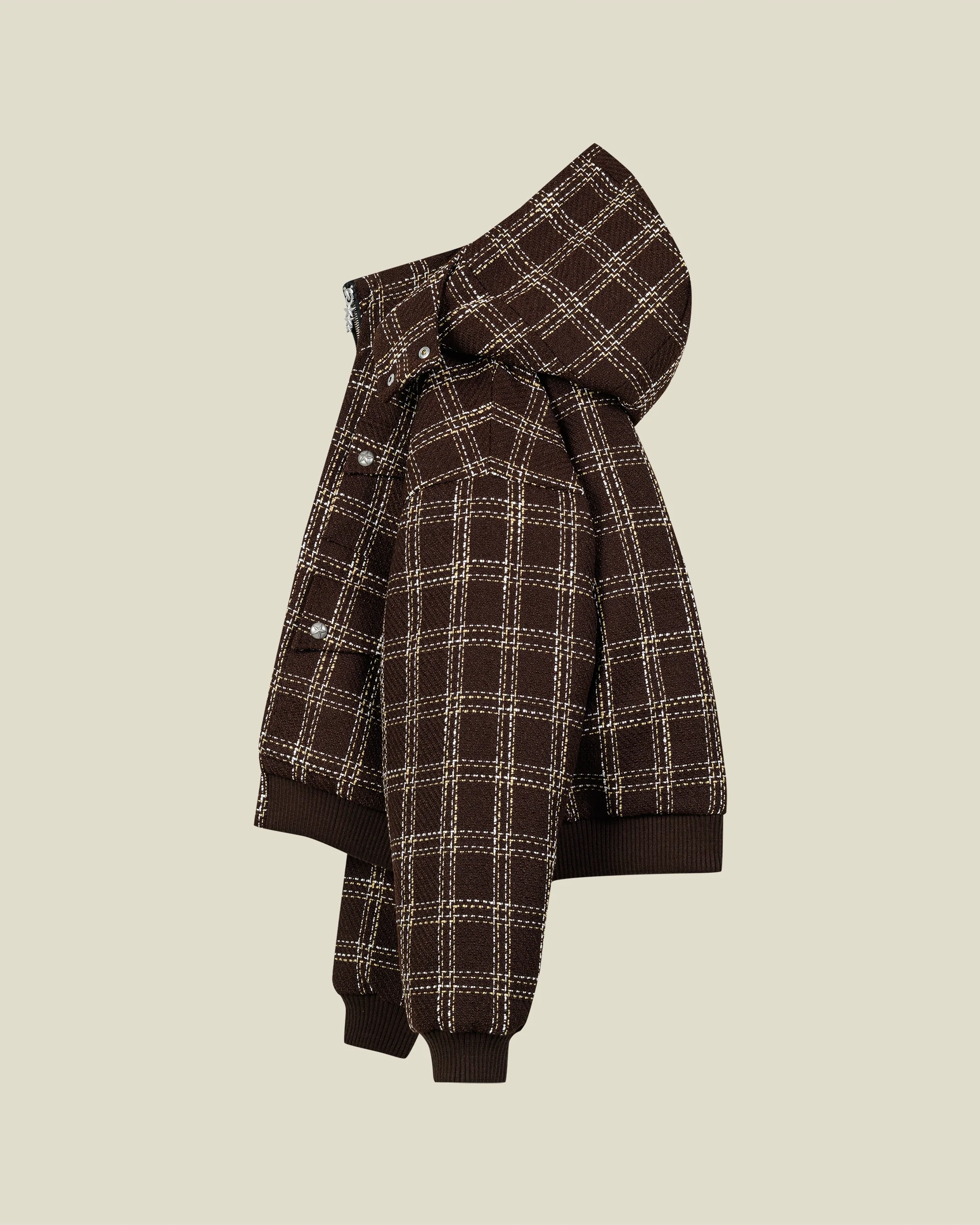 Bouclé Puffer Jacket - Image 3