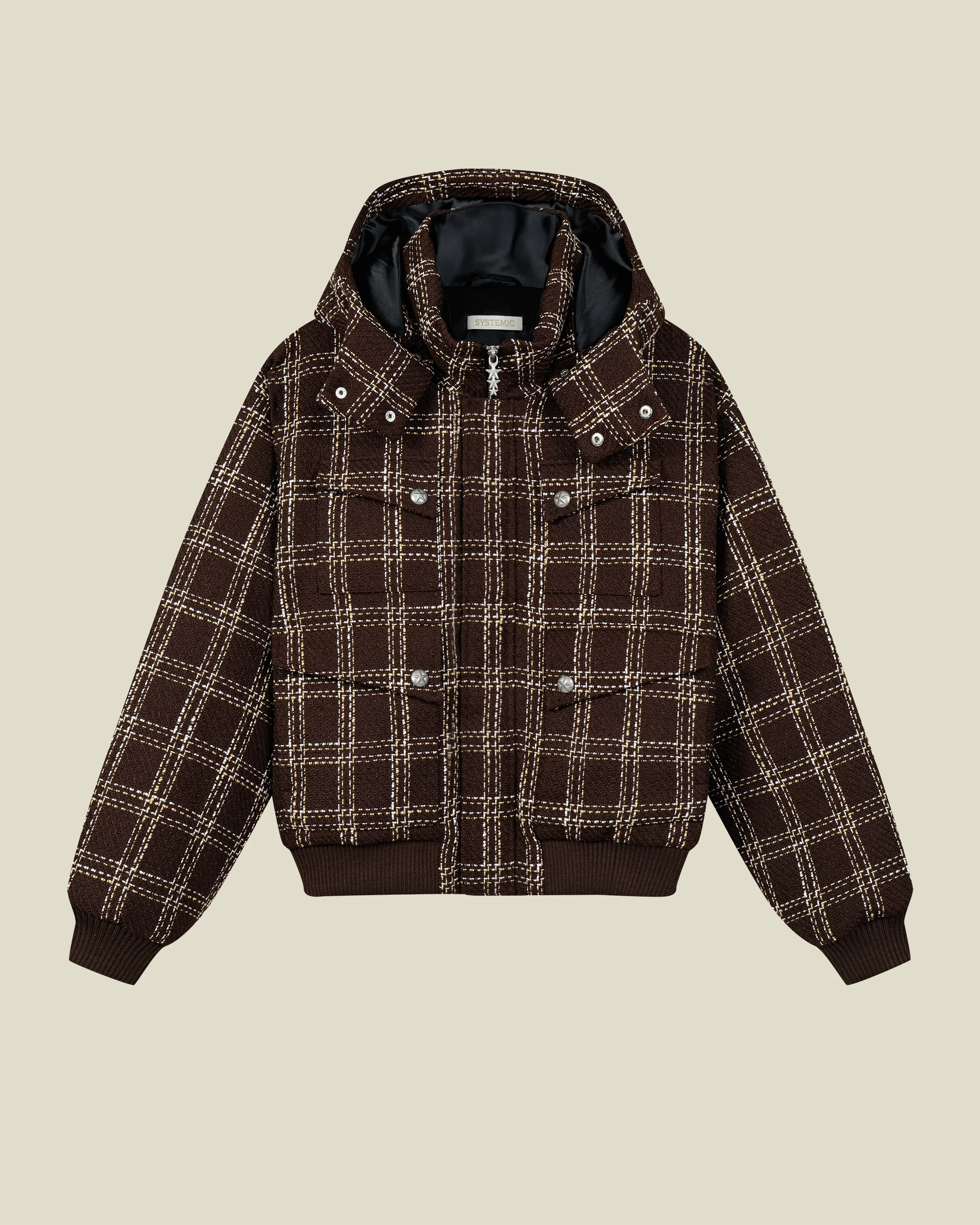 Bouclé Puffer Jacket - Image 4