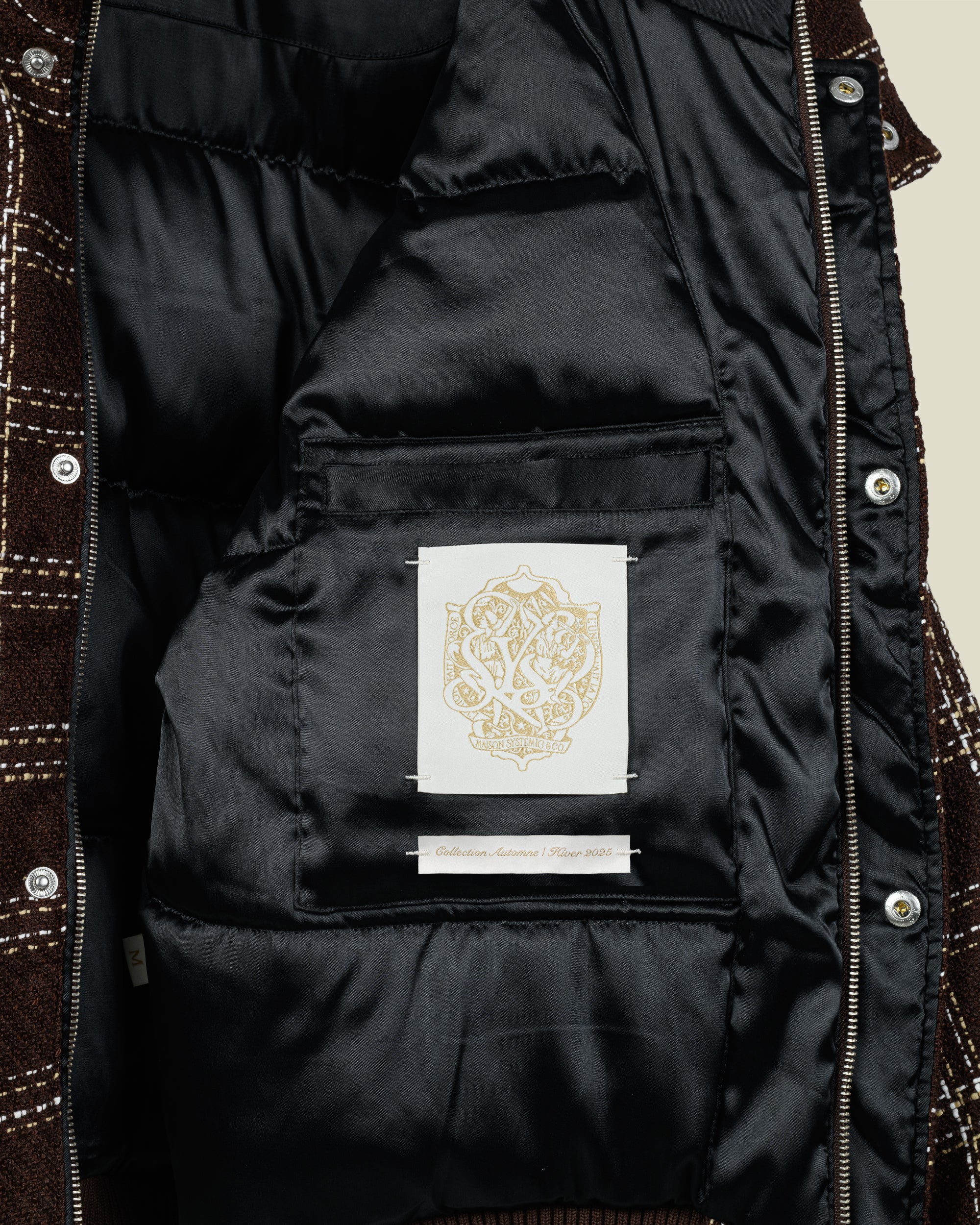 Bouclé Puffer Jacket - Image 7