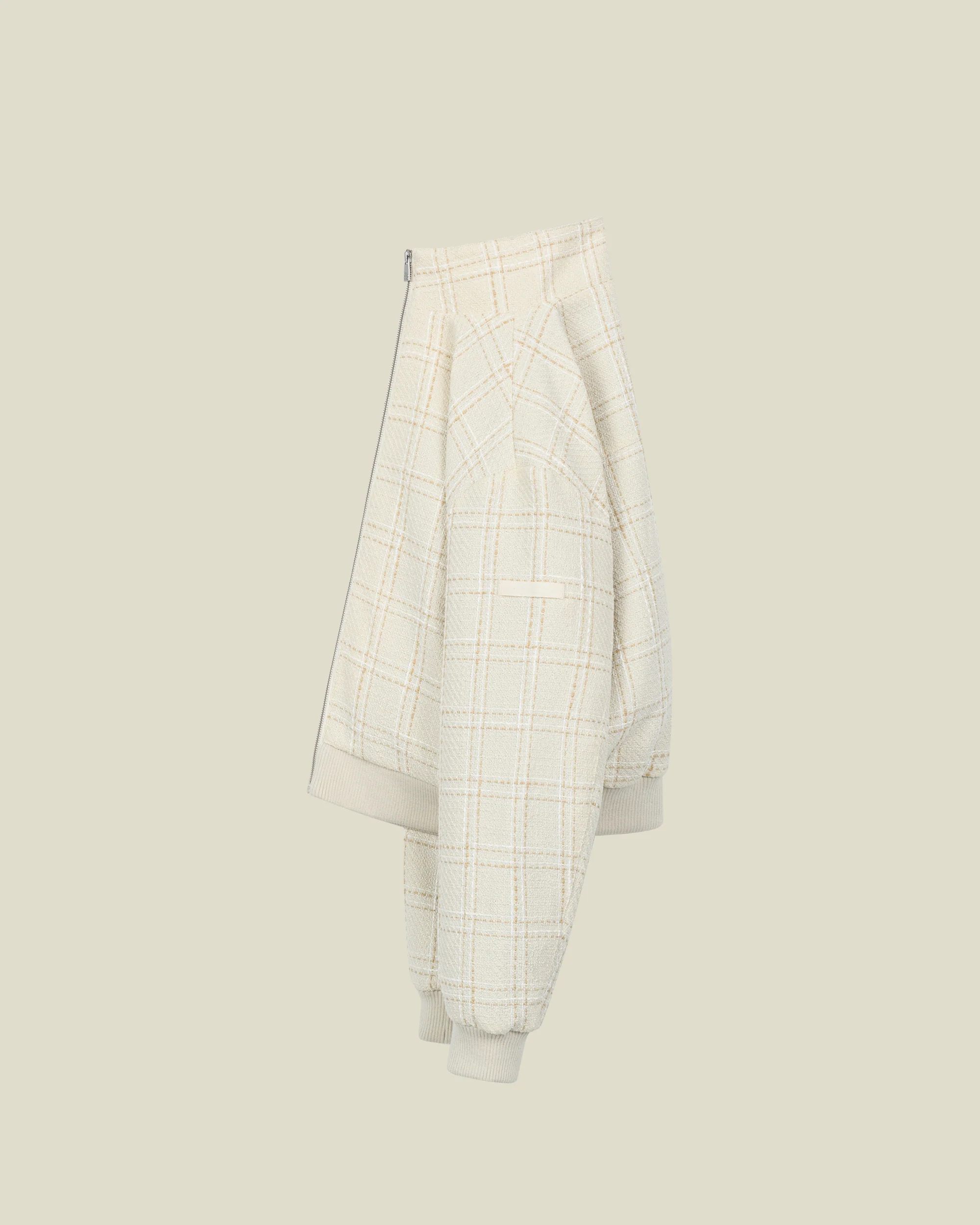 Beige Bouclé Jacket - Image 3