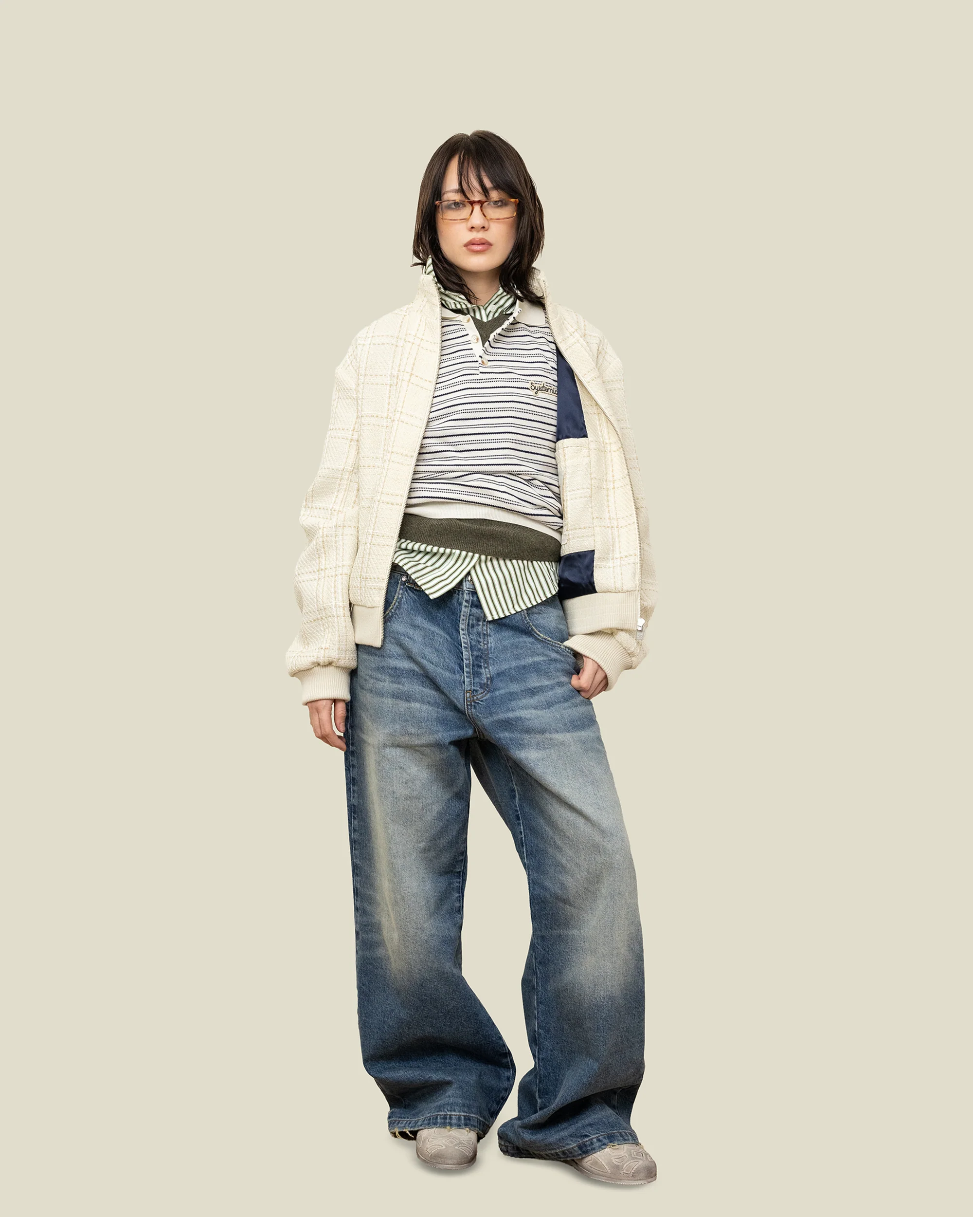 Beige Bouclé Jacket - Image 5