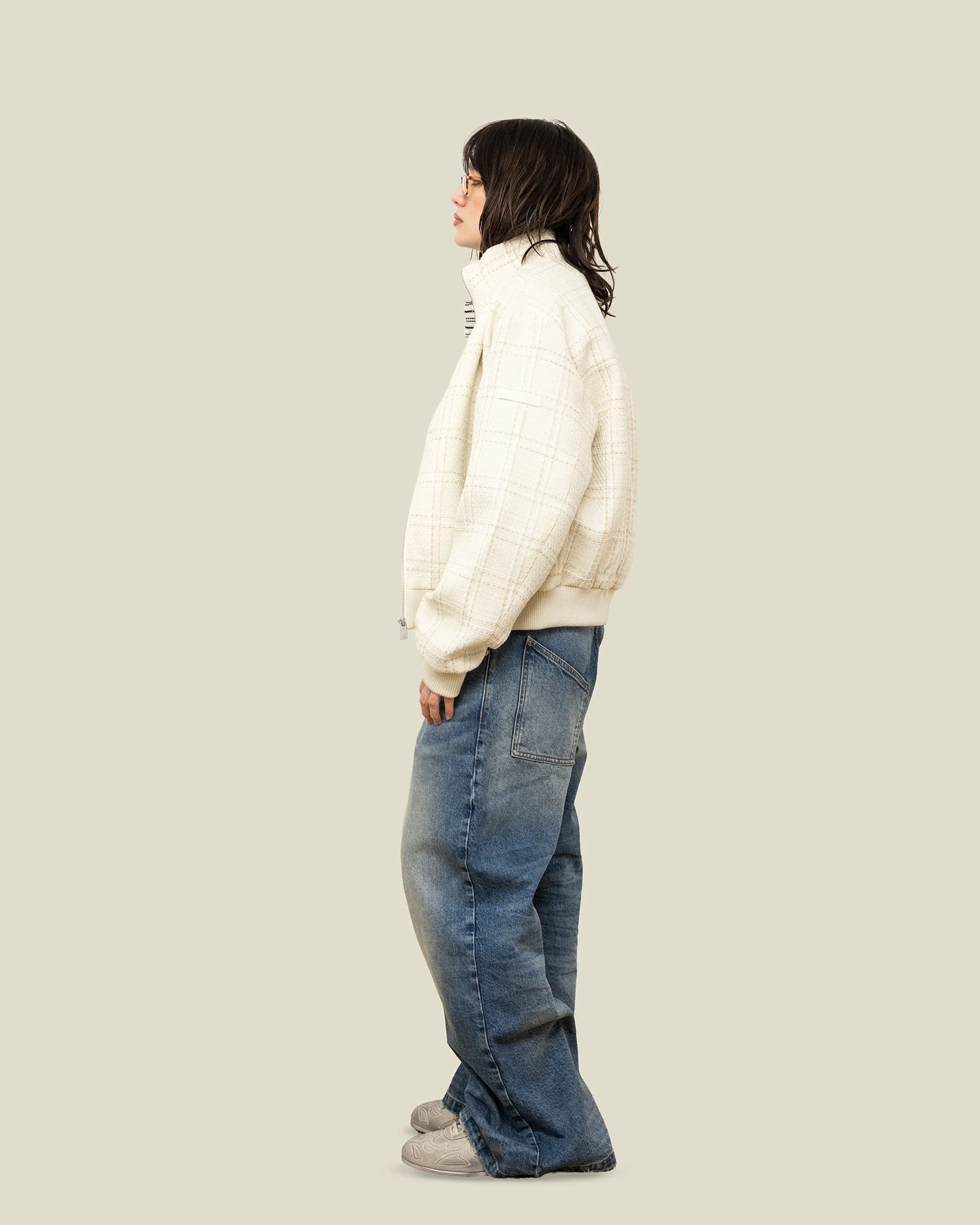 Beige Bouclé Jacket - Image 6