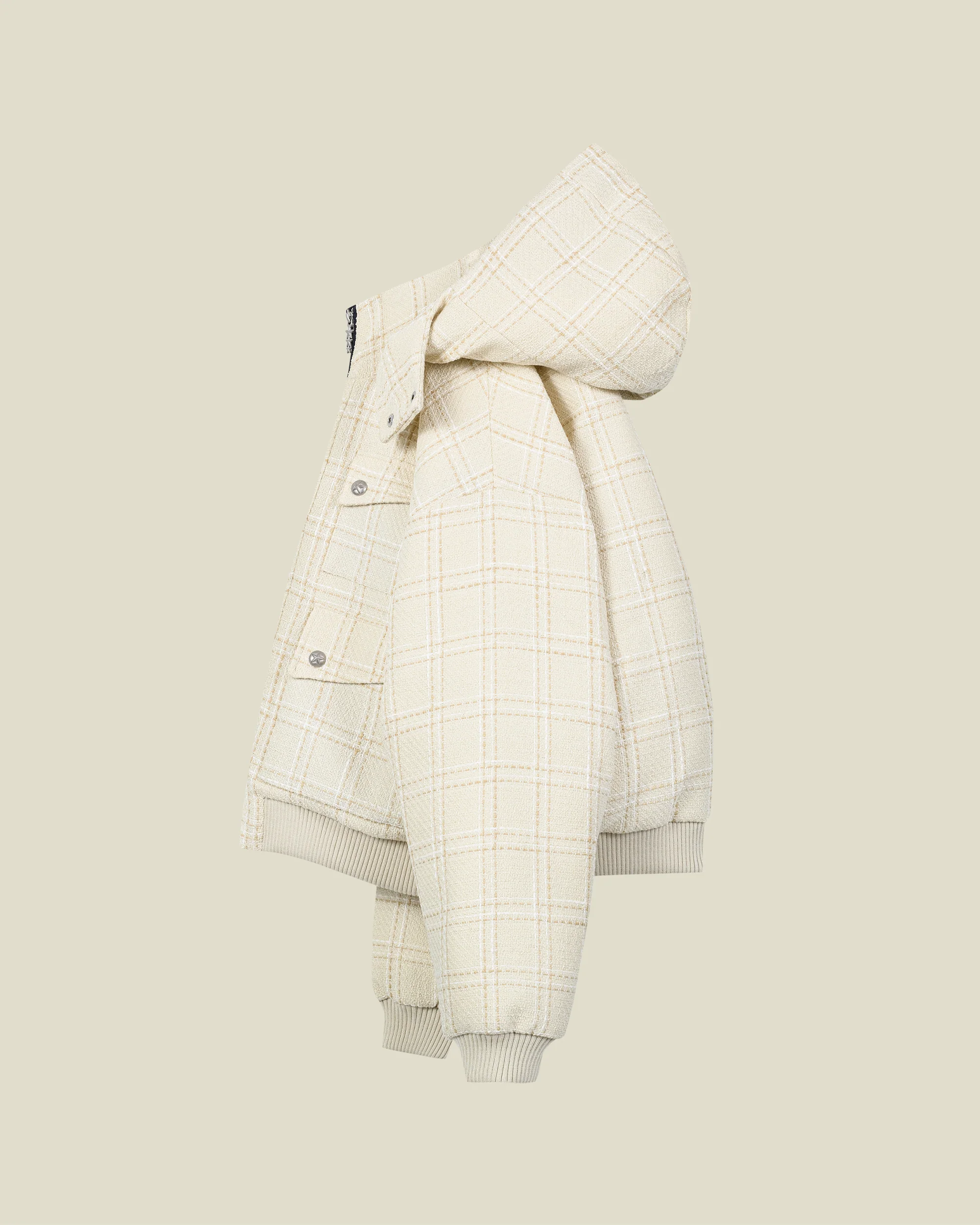 Bouclé Puffer Jacket - Image 3