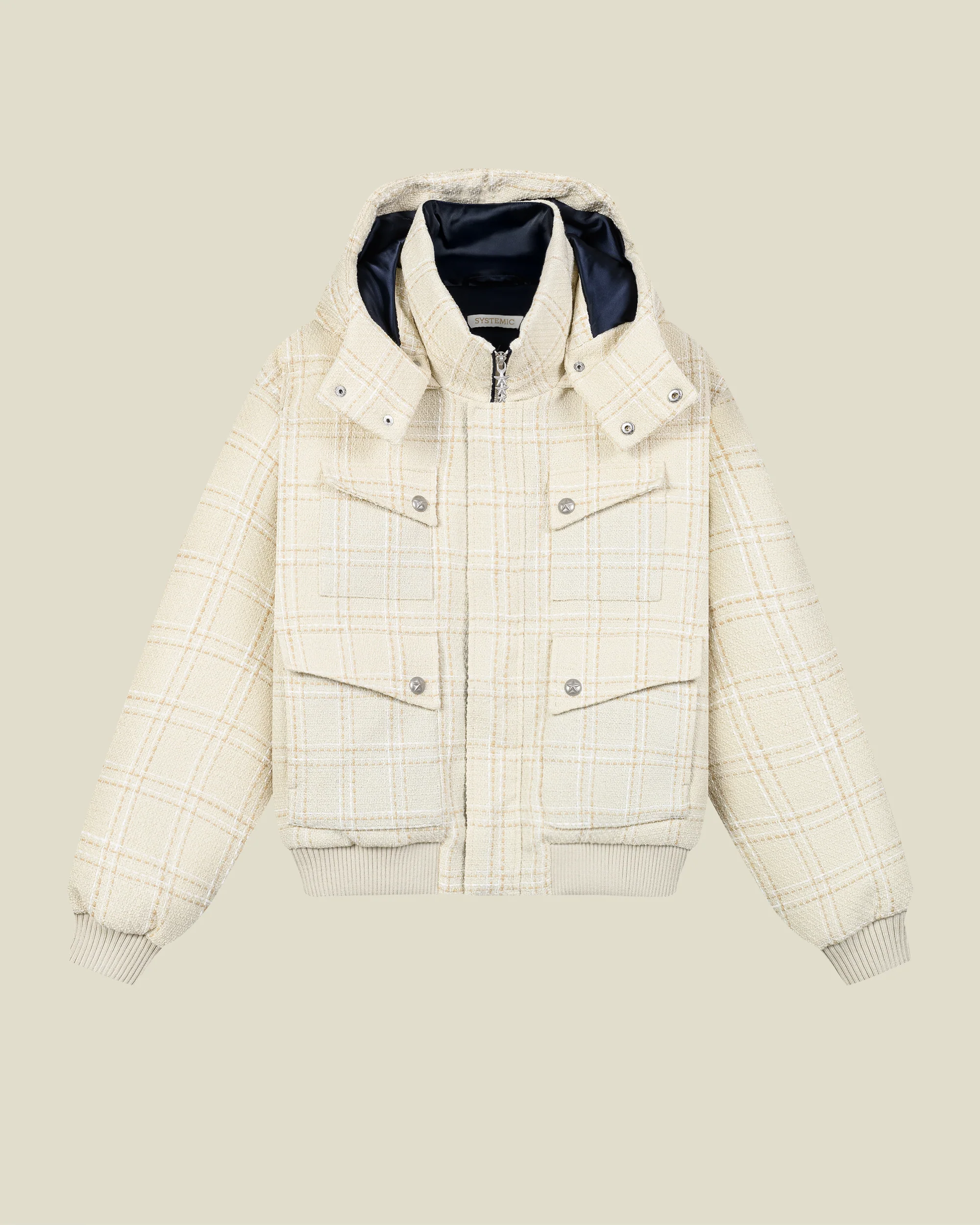 Bouclé Puffer Jacket - Image 4