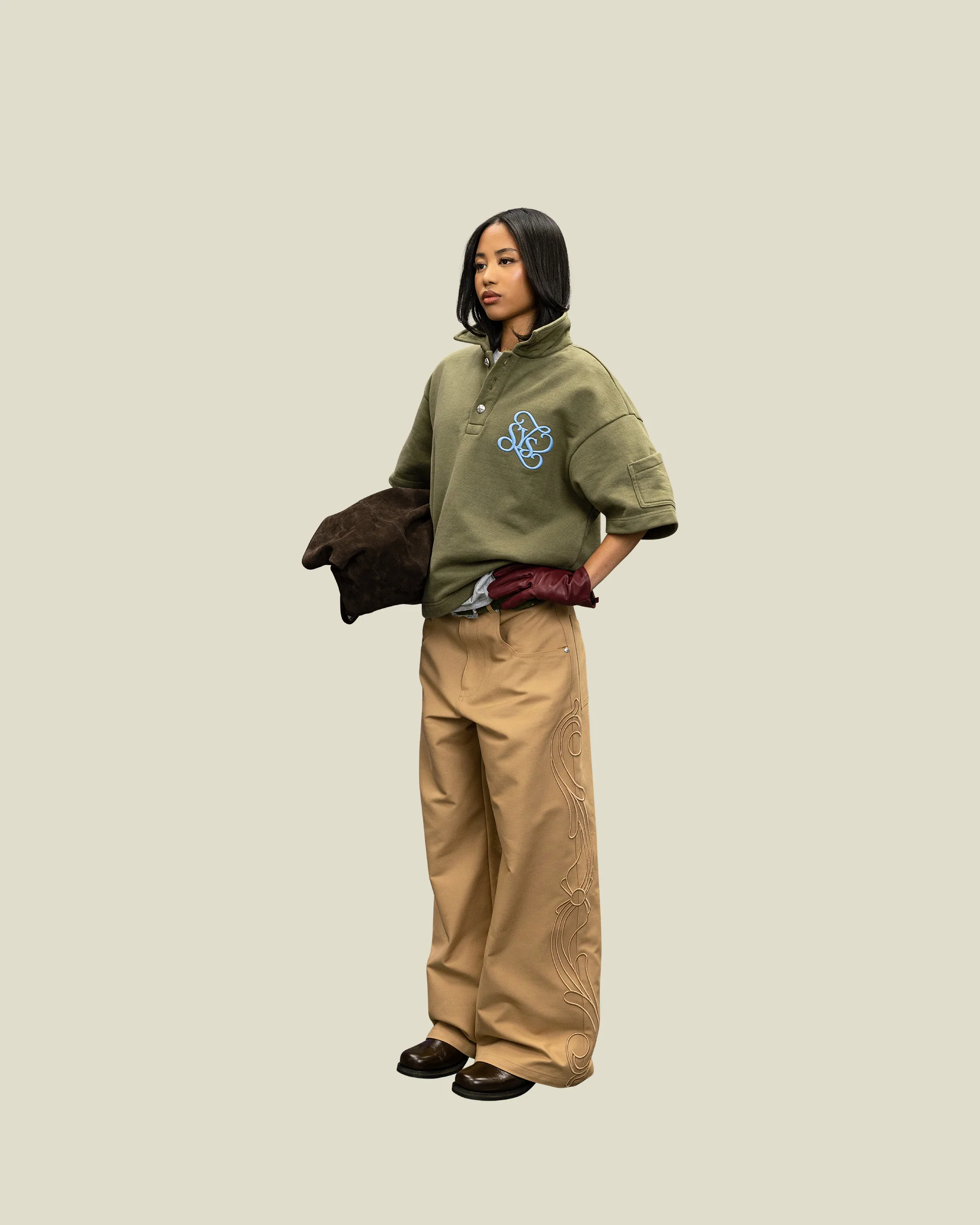 Crest Polo Button Sweater - Image 5