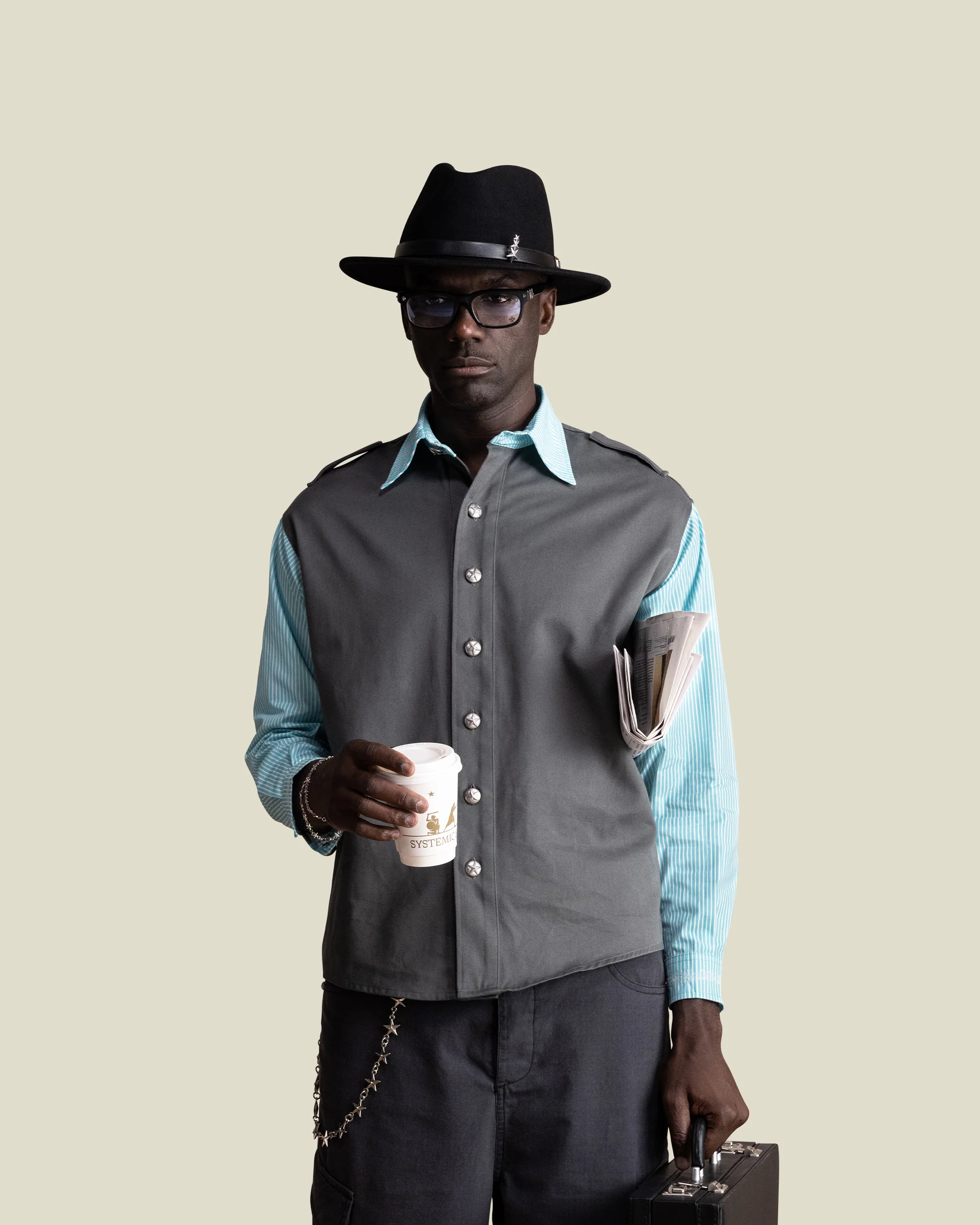 Office Vest Shirt - Image 4