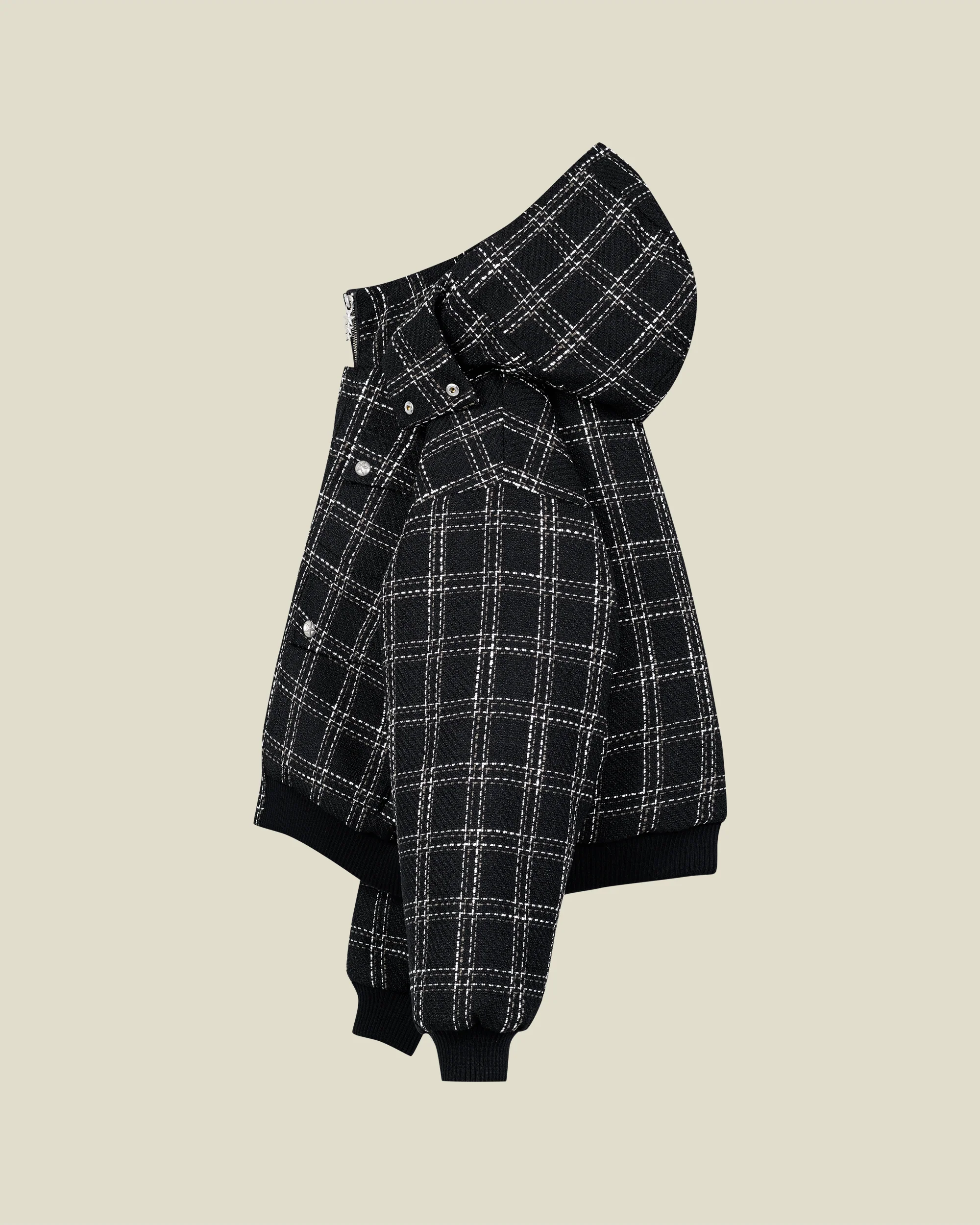 Bouclé Puffer Jacket - Image 3
