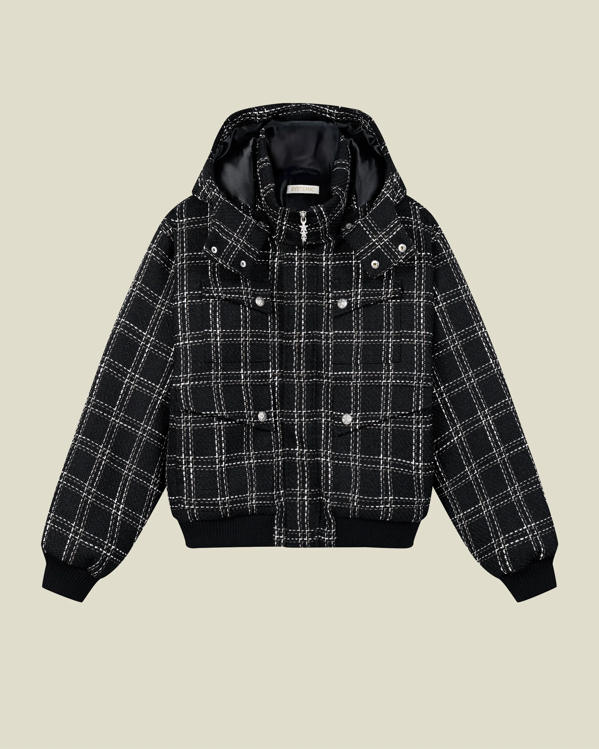 Bouclé Puffer Jacket - Image 4