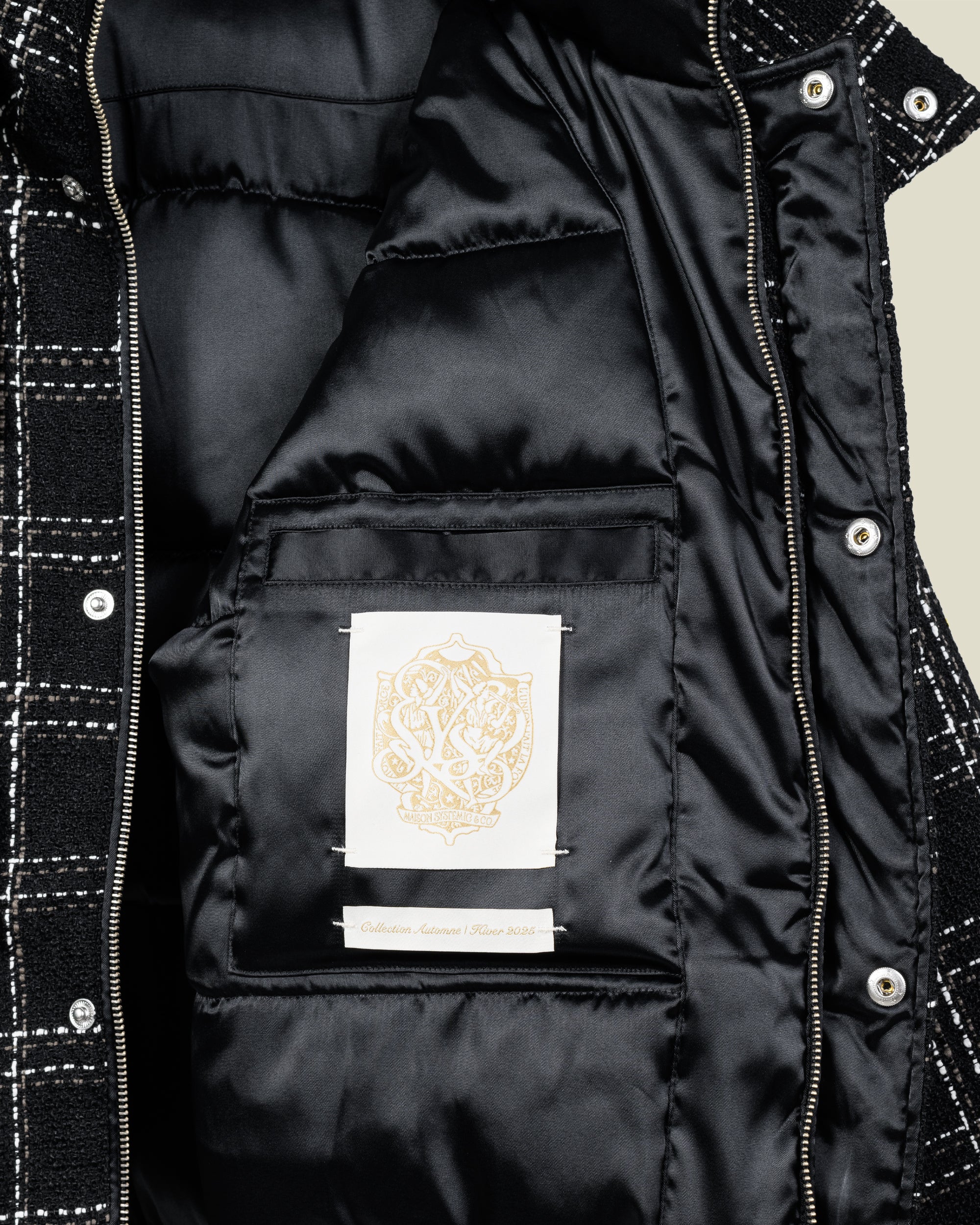 Bouclé Puffer Jacket - Image 7